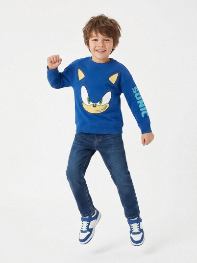 Sonic Genser, Blå, 6 år