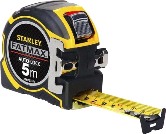 STANLEY FatMax AutoLock Målebånd 5 meter Måleinstrumenter STANLEY FatMax AutoLock Målebånd 5 meter Måleinstrumenter