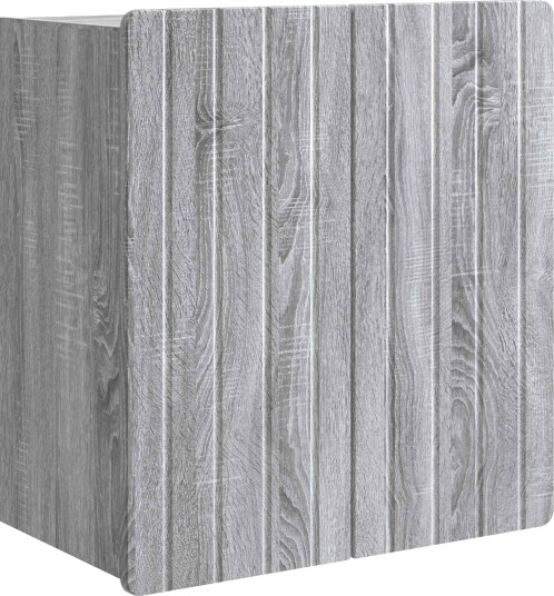 vidaXL Vegghengt skap Grå Sonoma 59 x 31 x 64 cm Konstruert tre