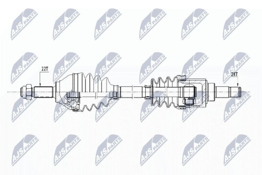 Nty Drivaksel NTY NPW VW 153 Nty Drivaksel NTY NPW VW 153