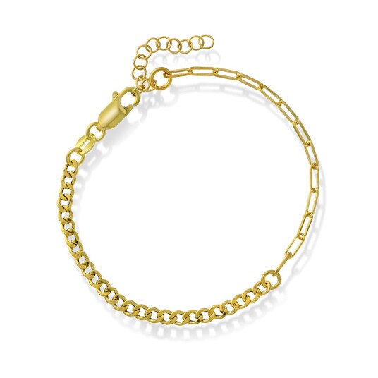 Pan Jewelry, Armbånd i forgylt 925 sølv 19 cm Pan Jewelry, Armbånd i forgylt 925 sølv 19 cm