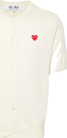 Comme des Garçons Play Herre Strikkevarer Hvit L,