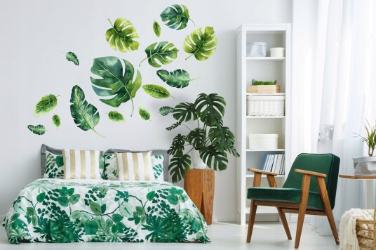 Veggklistremerke Monstera blader