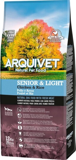 Arquivet Tørrfôr Senior Dog & Light Kylling 2 X 12 kg