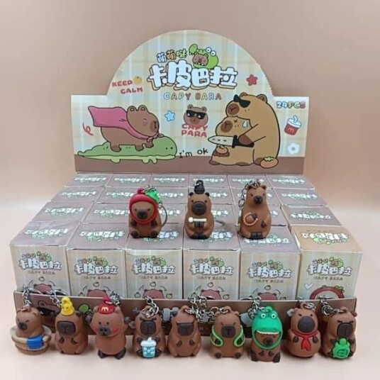 Dette 24 delers capybara julekalender settet inkluderer en adventskalender og en lykkeamulett noe som gjør det til en perfekt gave til barn.