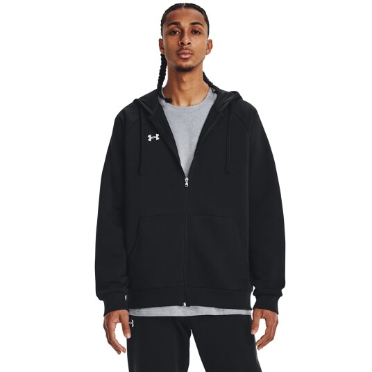 Under armour Rival Fleece Full Zip Hoodie hettejakke herre Svart XL Under armour Rival Fleece Full Zip Hoodie hettejakke herre Svart XL