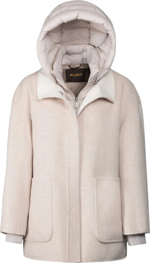 Moorer Dame Frakker Beige M,