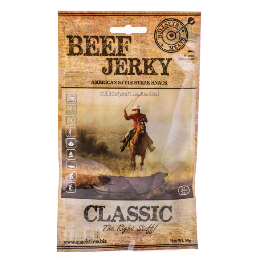 Bullseye Meats Beef Jerky 50g - Cajun Hot Bullseye Meats Beef Jerky 50g - Cajun Hot