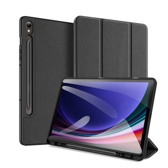 Dux Ducis Samsung Galaxy Tab S9 Domo Tri Fold Smart Folio etui Svart Dux Ducis Samsung Galaxy Tab S9 Domo Tri Fold Smart Folio etui Svart