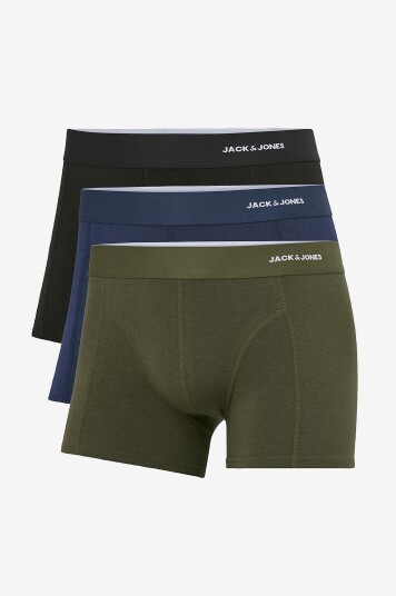 Jack & Jones Boksershorts jacBasic Bamboo Trunks 3 pakning Grønn Jack & Jones Boksershorts jacBasic Bamboo Trunks 3 pakning Grønn