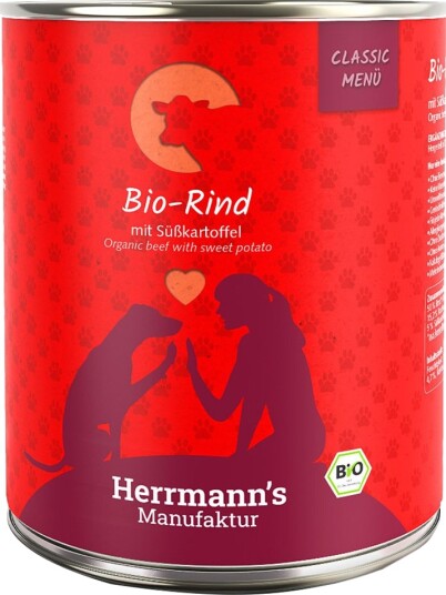 Herrmanns Våtfôr Herrmann'S Classic Organic Menu Økologisk Storfekjøtt Med Økologisk Søtpotet 12 X 800 G Herrmanns Våtfôr Herrmann'S Classic Organic Menu Økologisk Storfekjøtt Med Økologisk Søtpotet 12 X 800 G