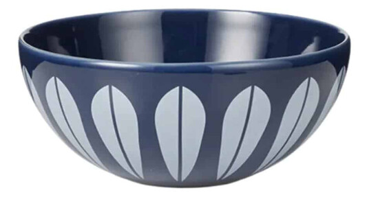 Lucie Kaas Lotus Skål 24 cm Dark Blue White Lucie Kaas Lotus Skål 24 cm Dark Blue White
