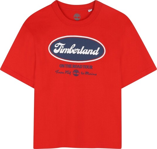 Timberland T skjorte   Rød m. Trykk   Timberland   8 år 128   T skjorte