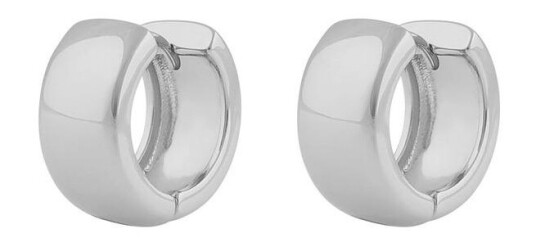 Snö Of Sweden Gina Big Ring Earring Plain Silver Onesize