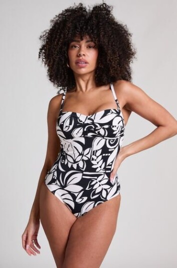 Hunkemöller Mauritius Bandeau badedrakt Svart
