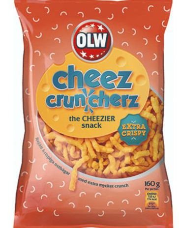 OLW Cheez Cruncherz Original 160 gram OLW Cheez Cruncherz Original 160 gram