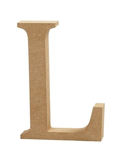 Creativ Company Letter L MDF 8cm 1pc. Creativ Company Letter L MDF 8cm 1pc.