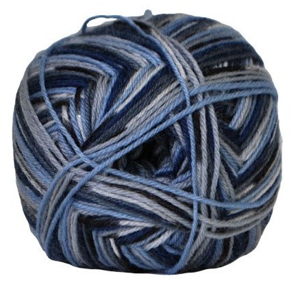 Hjertegarn Aloe Sockwool Strømpegarn 5010 Blå/Grå