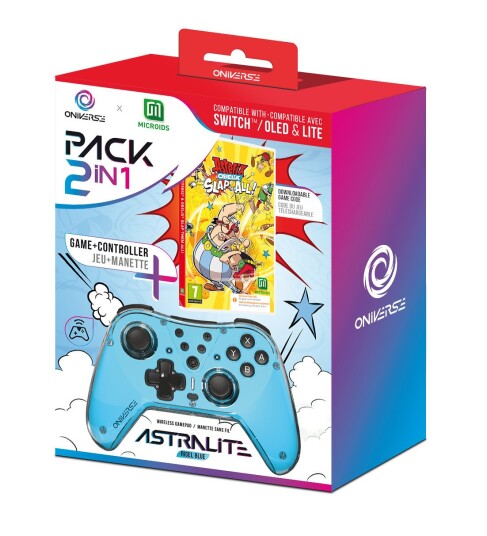 Oniverse Astralite controller + Asterix et Obelix Slap them all! Code in Box Switch