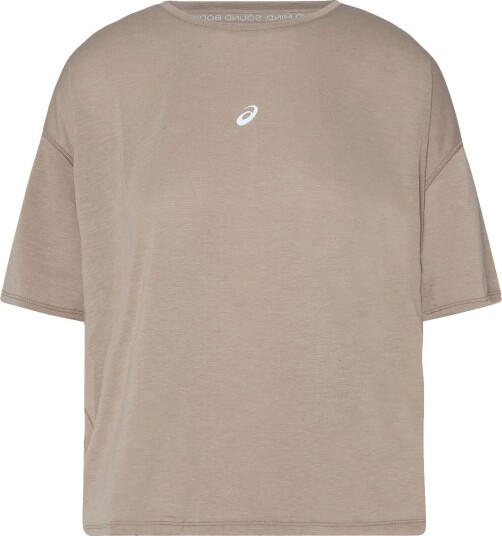 Asics Nagino Run Ss Top - GREIGE - XS