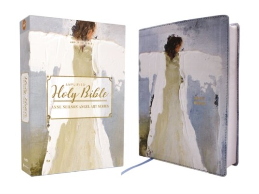 Amplified Holy Bible Anne Neilson Angel Art Series Leathersoft Blue