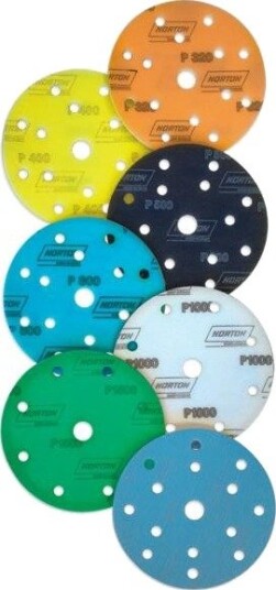 Slipeskivesett, eksentersliper Norton Abrasives 66261108817 Slipeskivesett, eksentersliper Norton Abrasives 66261108817