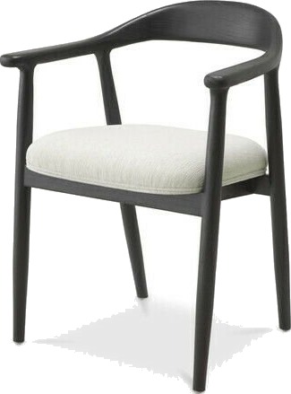 Beale spisestol svart / hvit