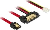 Delock Sata Kabel Serial Ata 150/300/600 4 Pin Mini Strømkontakt Sata R Til Sata Kombo R Rett 30 Cm