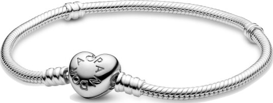 Pandora Moments 925 sølvarmbånd med hjertelås 17 cm Pandora Moments 925 sølvarmbånd med hjertelås 17 cm