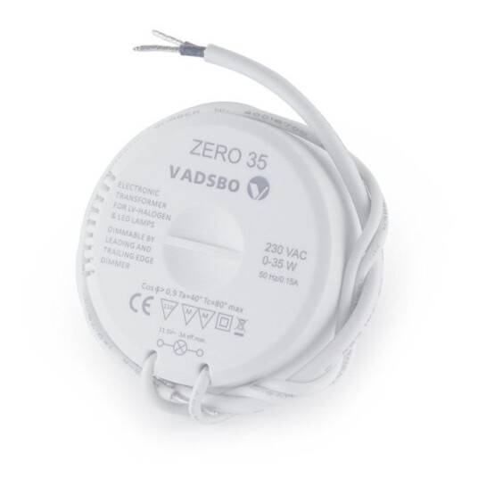 LED- og halogentransformator Rund 35 W LED- og halogentransformator Rund 35 W