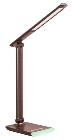 Thorgeon Skrivebordslampe 7W Skinn 2800K-6000K Dimbar USB 5V 2.1A + RGB Touch Light
