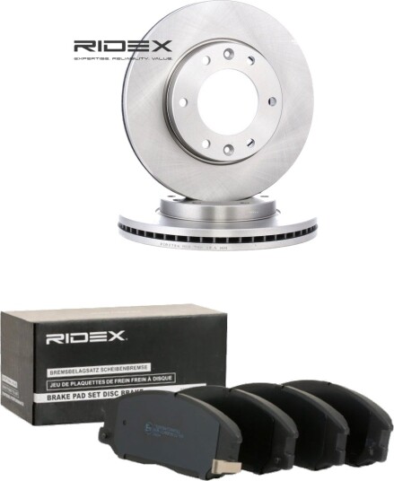 Bremseskiver og klosser RIDEX 3405B2926