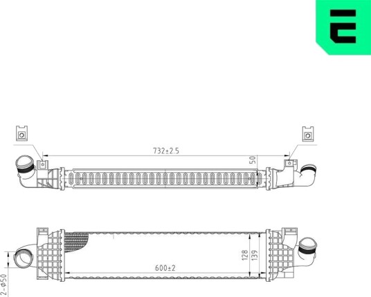 Intercooler ERA 672102 Intercooler ERA 672102