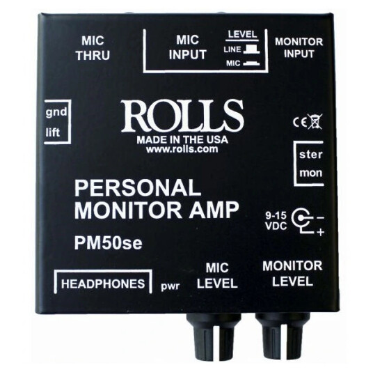 Rolls PM 50se Personal Monitor Amp Rolls PM 50se Personal Monitor Amp
