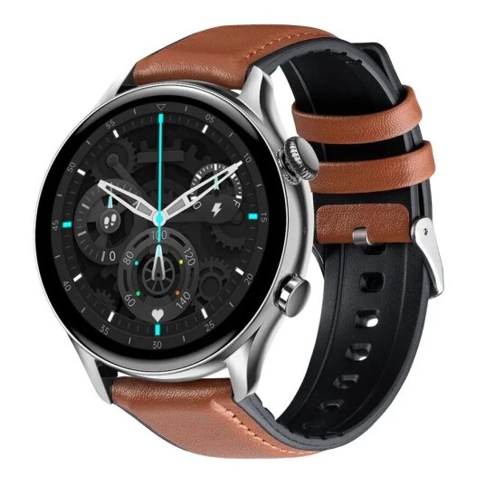 Niceboy GTR Smartwatch m. Sports Mode - IP67 - Sølv / Brun