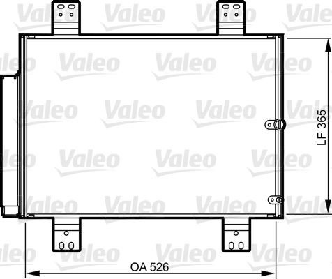 Kondensator VALEO 814206 Kondensator VALEO 814206