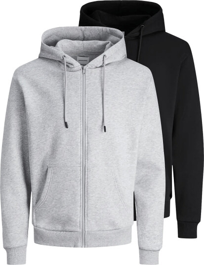 Jack & Jones Jjebradley Sweat Zip Hood 2Pk Mp Black XXL