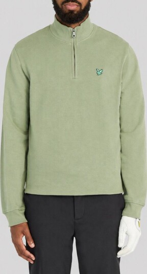 Lyle & Scott Golf Quarter Zip Midlayer Golfgenser herre Smoke Green X Small