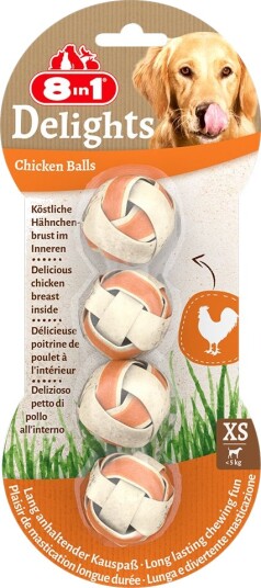 8in1 Delights Tyggeballer 4x4 stk 4x36g