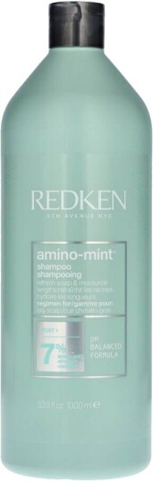 Redken Amino Mint Shampoo 1000 ml for Alle Hårtyper - Dyprensende Egenskaper