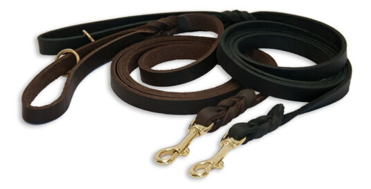 Feel Leather Braid Kobbel I Fettlær Med Messinglås Brun (2.2 X 180 cm)