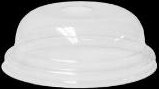 Plastlåg Ø10xh3 Cm Kuppel Med Hul Til 12/14/16 Oz Glas,10 Pk X 100 Stk/Krt