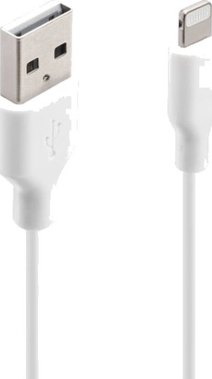 Linocell USB-A til Lightning-kabel Hvit 0,1 m