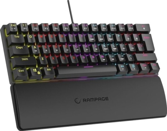 Rampage Rampage Mekanisk Tastatur Plower K60 Blå Rgb Rampage Rampage Mekanisk Tastatur Plower K60 Blå Rgb