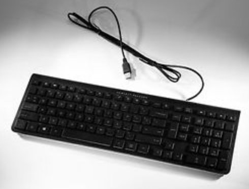 Hp 704222-B41, Full-Size (100%), Koblet Med Ledninger (Ikke Trådløs), Usb, Sort