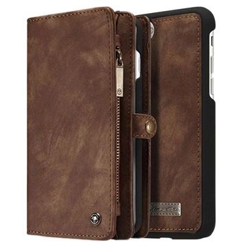 iPhone 7 Plus / iPhone 8 Plus Caseme 2-in-1 Lommebok-deksel Brun