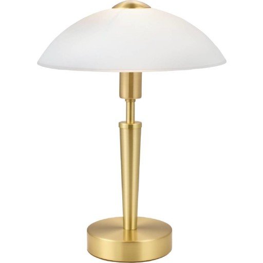 Eglo Solo 1 - Skrivebordslampe - 1 sokkel - E14 - hvit, matte brass