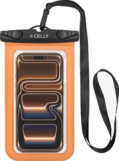 Celly Mobildeksel IPX8 max 7" Splashbag Orange Celly Mobildeksel IPX8 max 7" Splashbag Orange