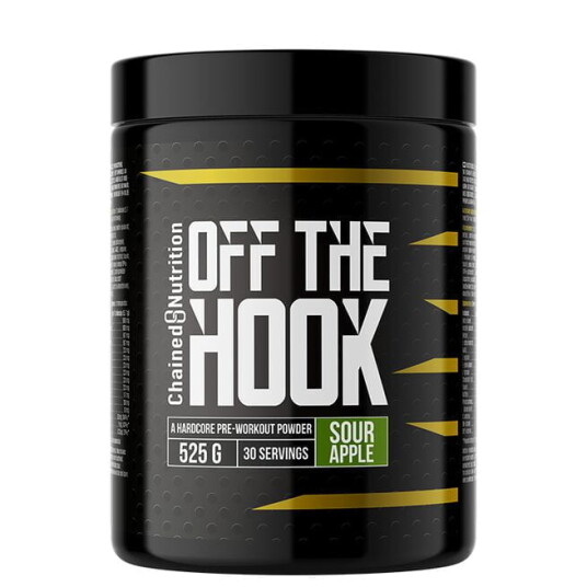 Off the Hook, Preworkout med koffein, 525g Sour Apple Off the Hook, Preworkout med koffein, 525g Sour Apple