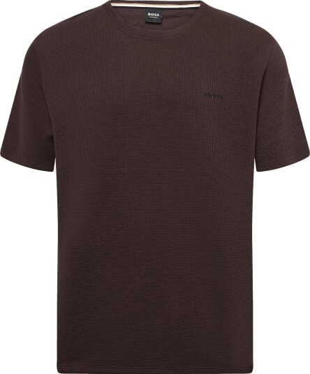 BOSS Waffle T Shirt DARK BROWN L